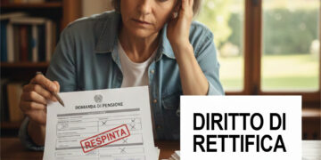 Domanda di pensione errata e diritto di rettifica